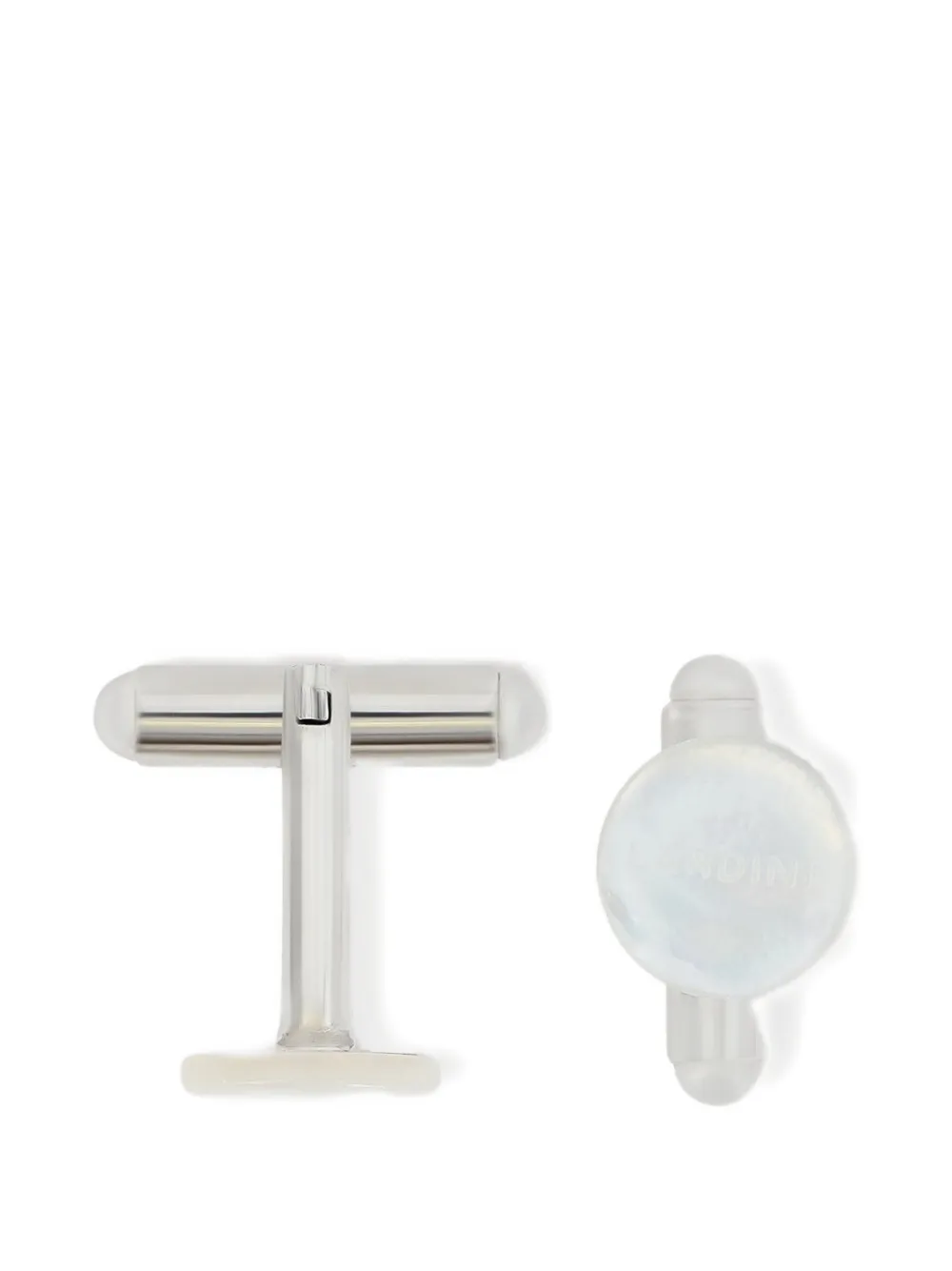 Lardini Mother-of-pearl Round Cufflinks In Multi