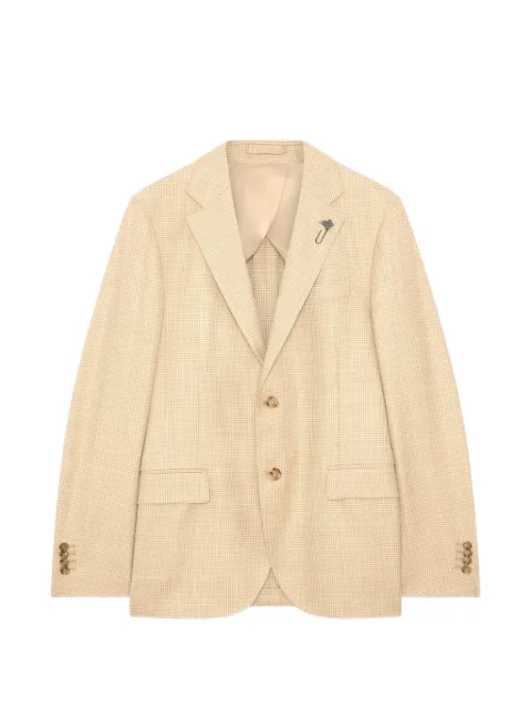 Lardini single-breasted patterned blazer