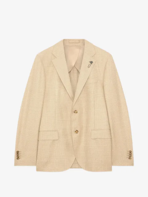 Lardini Blazer com padronagem e abotoamento simples