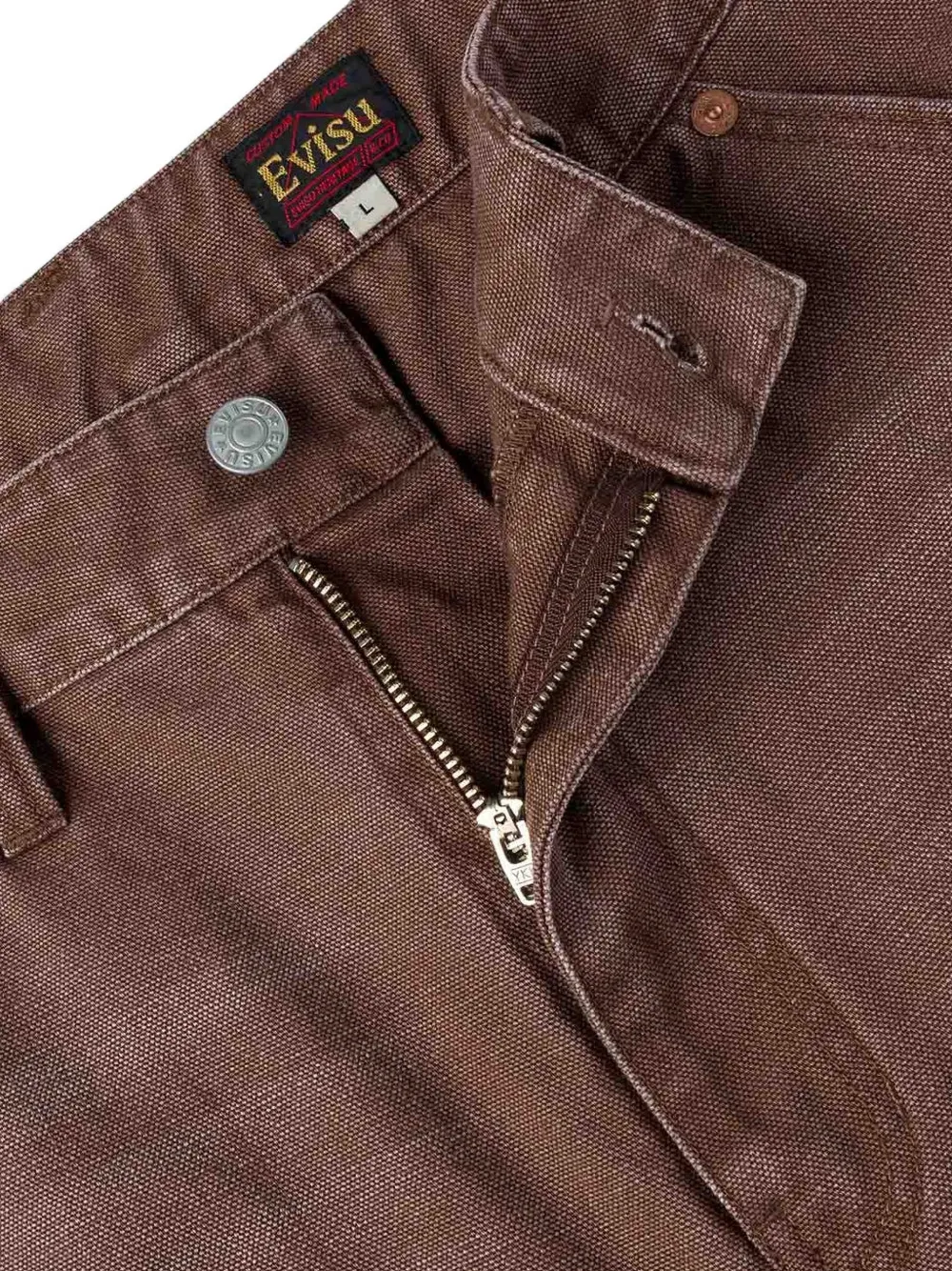 EVISU Daicock gerafelde jeans Bruin