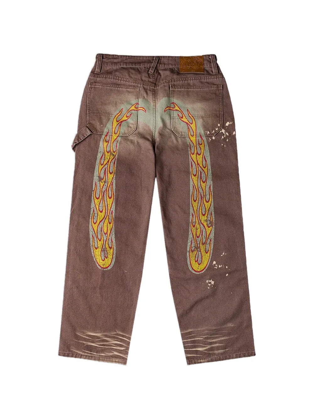  Evisu Vaqueros Daicock Con Efecto Envejecido - Marrón 
