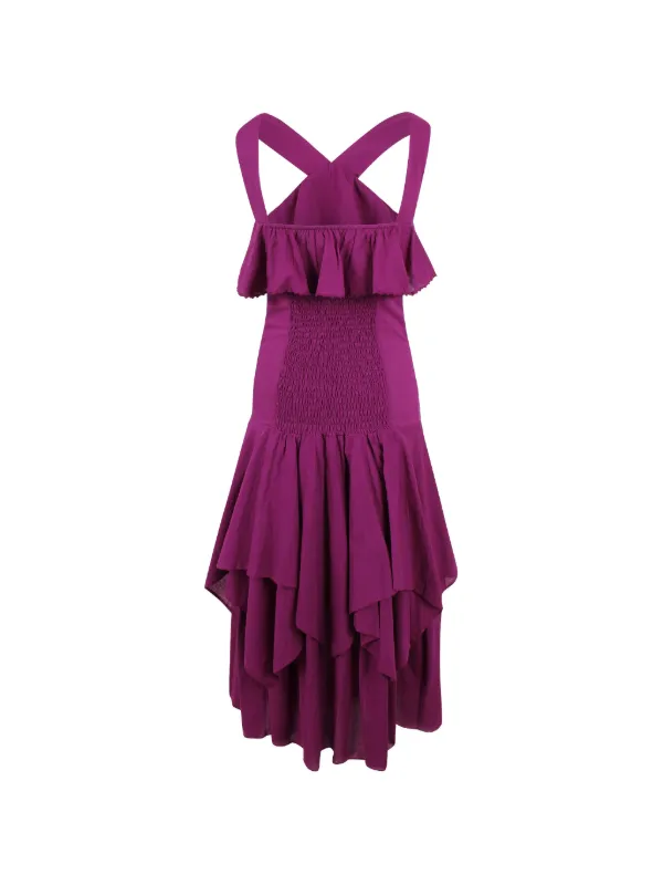 purple tiered midi dress Love Found Plum Purple Tiered Midi Dress  Shop the Mint