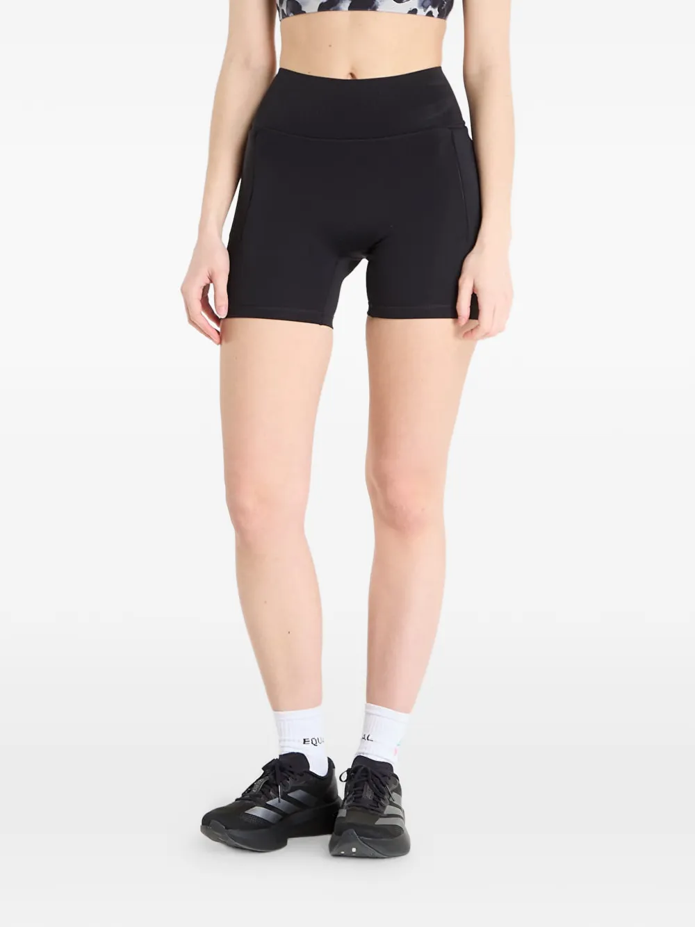 adidas Optime Power logo-print shorts - Nero
