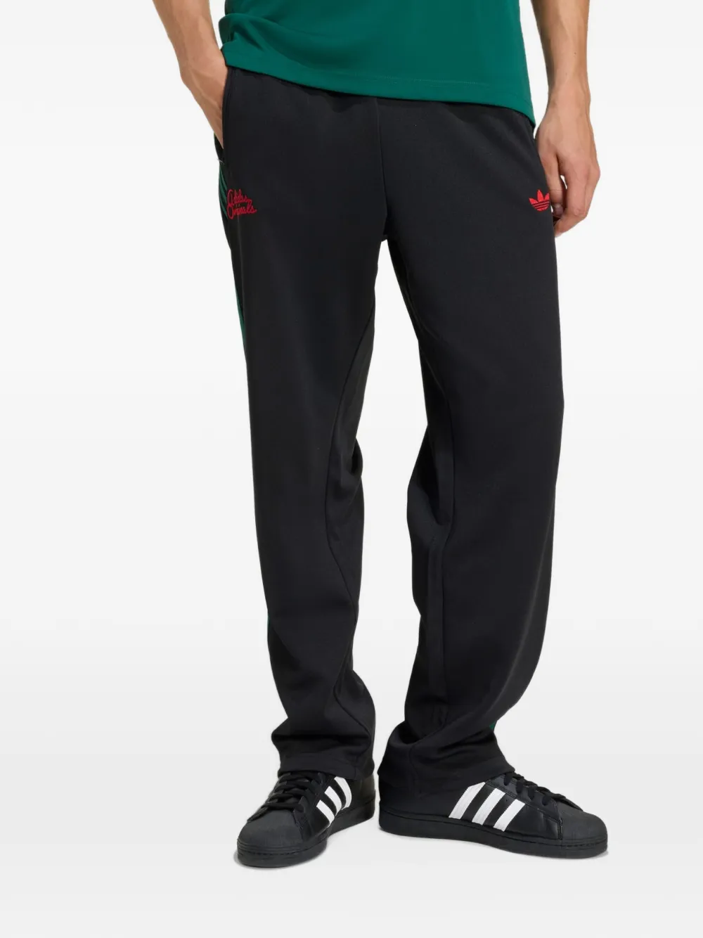 adidas Firebird trainingsbroek met zijstreep Zwart