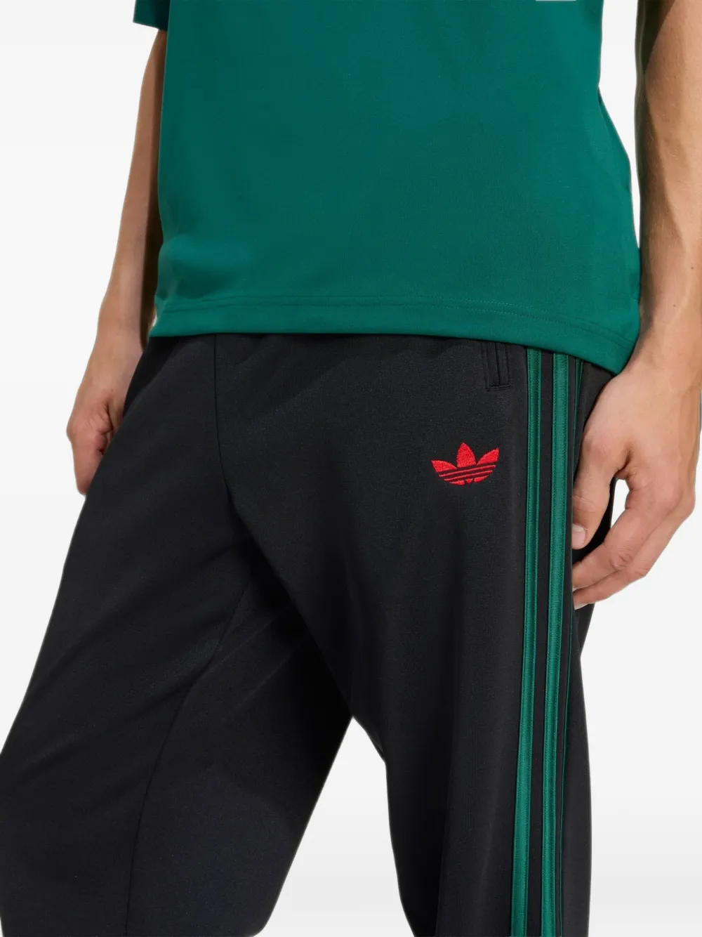 adidas Firebird trainingsbroek met zijstreep Zwart