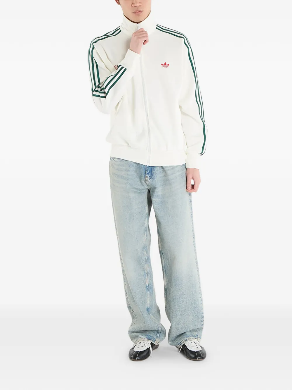 adidas Firebird Roses sweater Wit