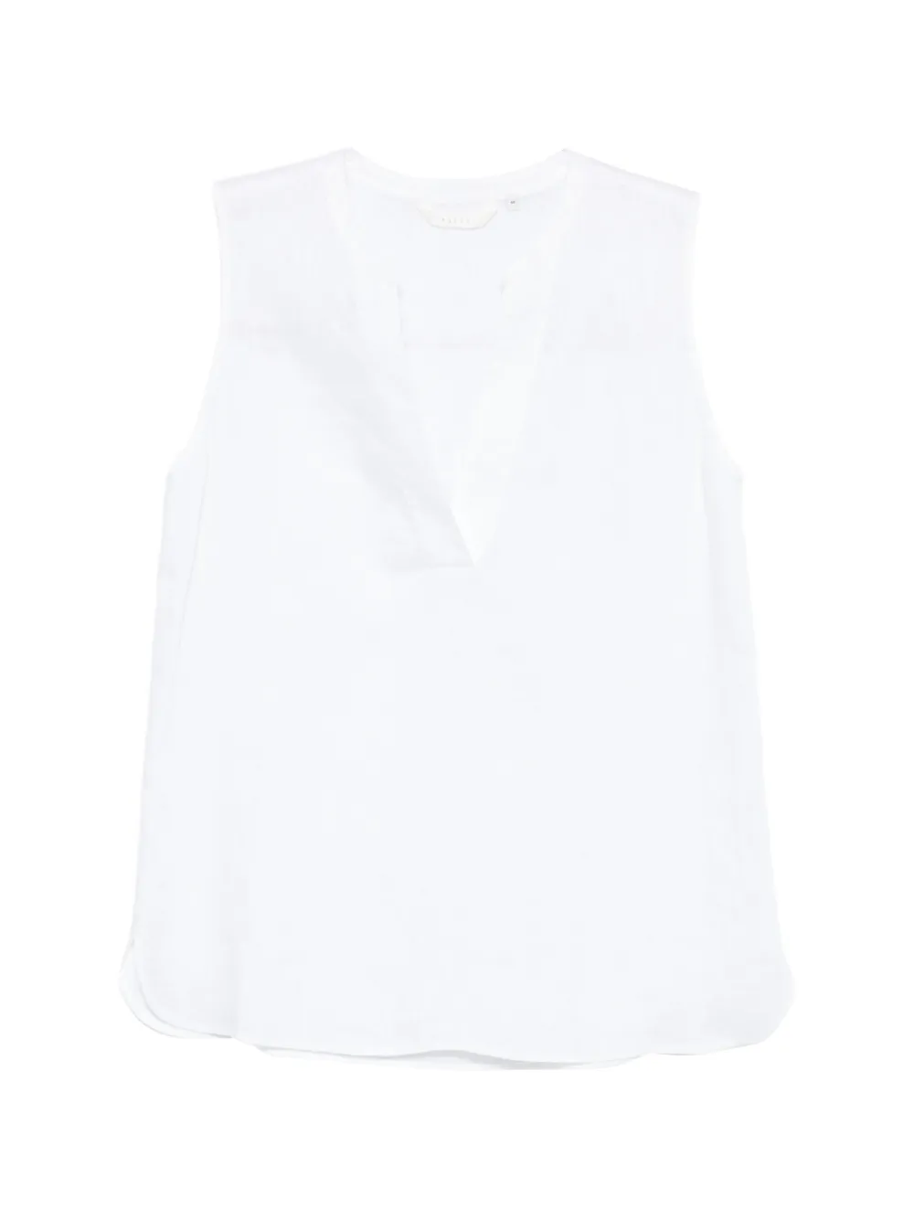 Xacus Selma sleeveless V-neck blouse - Bianco