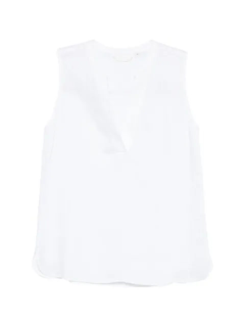 Xacus Selma sleeveless V-neck blouse