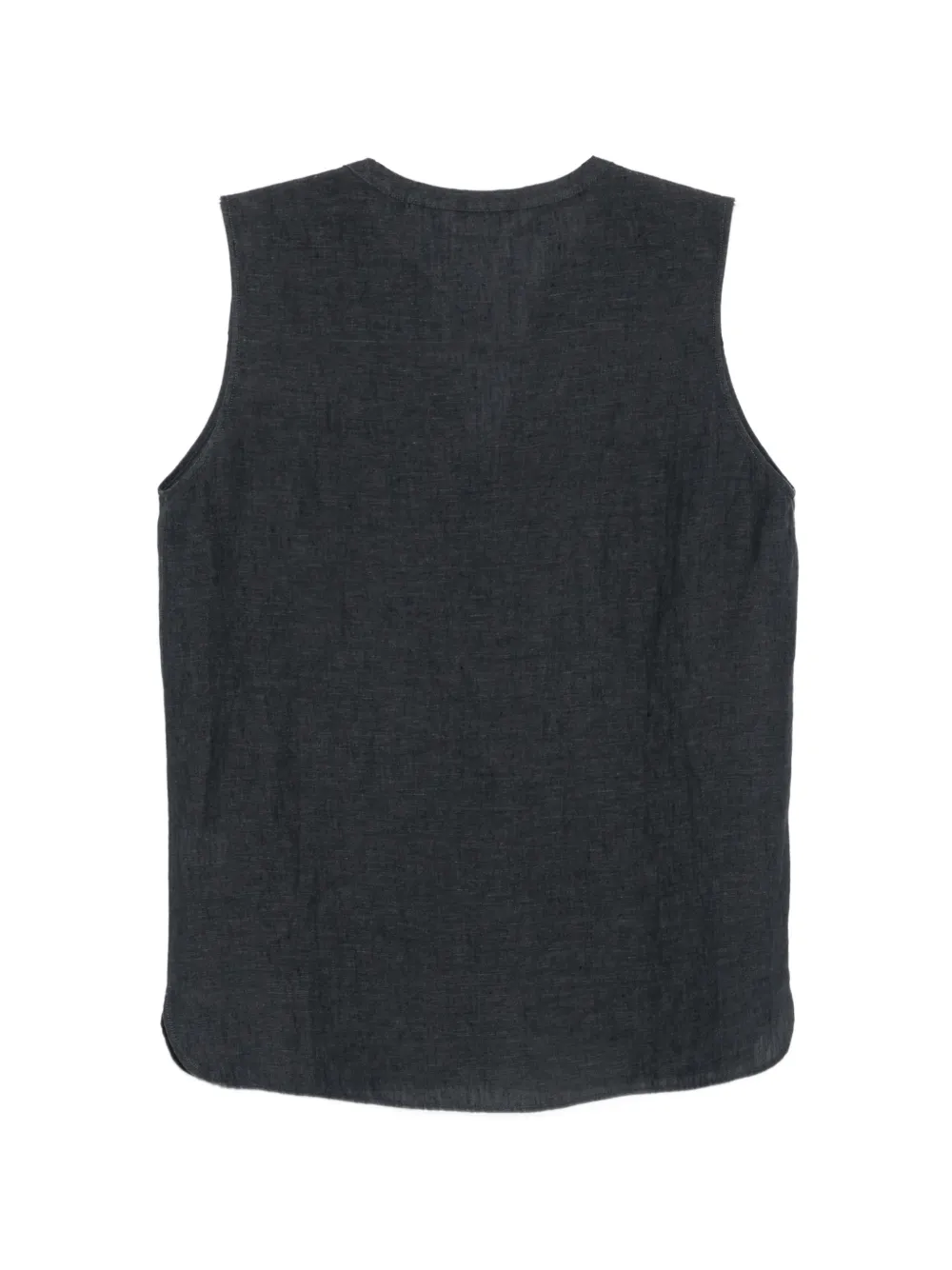 Xacus Selma mouwloze top met V-hals Zwart