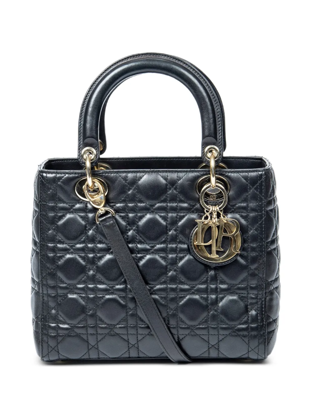 Christian Dior Pre-Owned Cannage Lady Dior tote bag - Schwarz