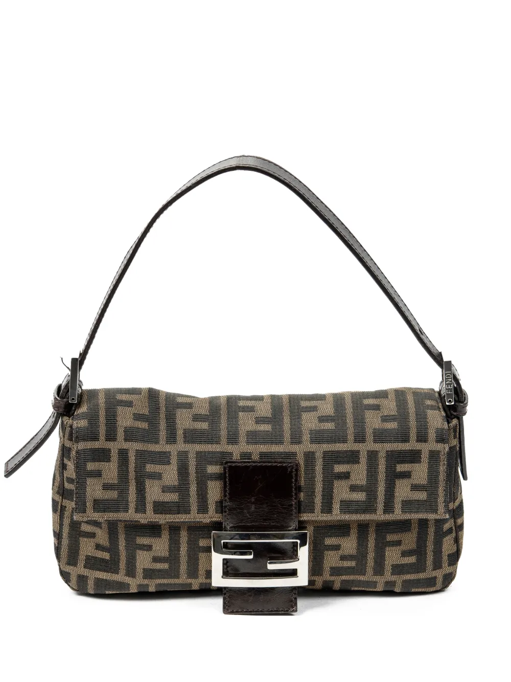 Fendi Pre-Owned Zucca Baguette shoulder bag - Marrone