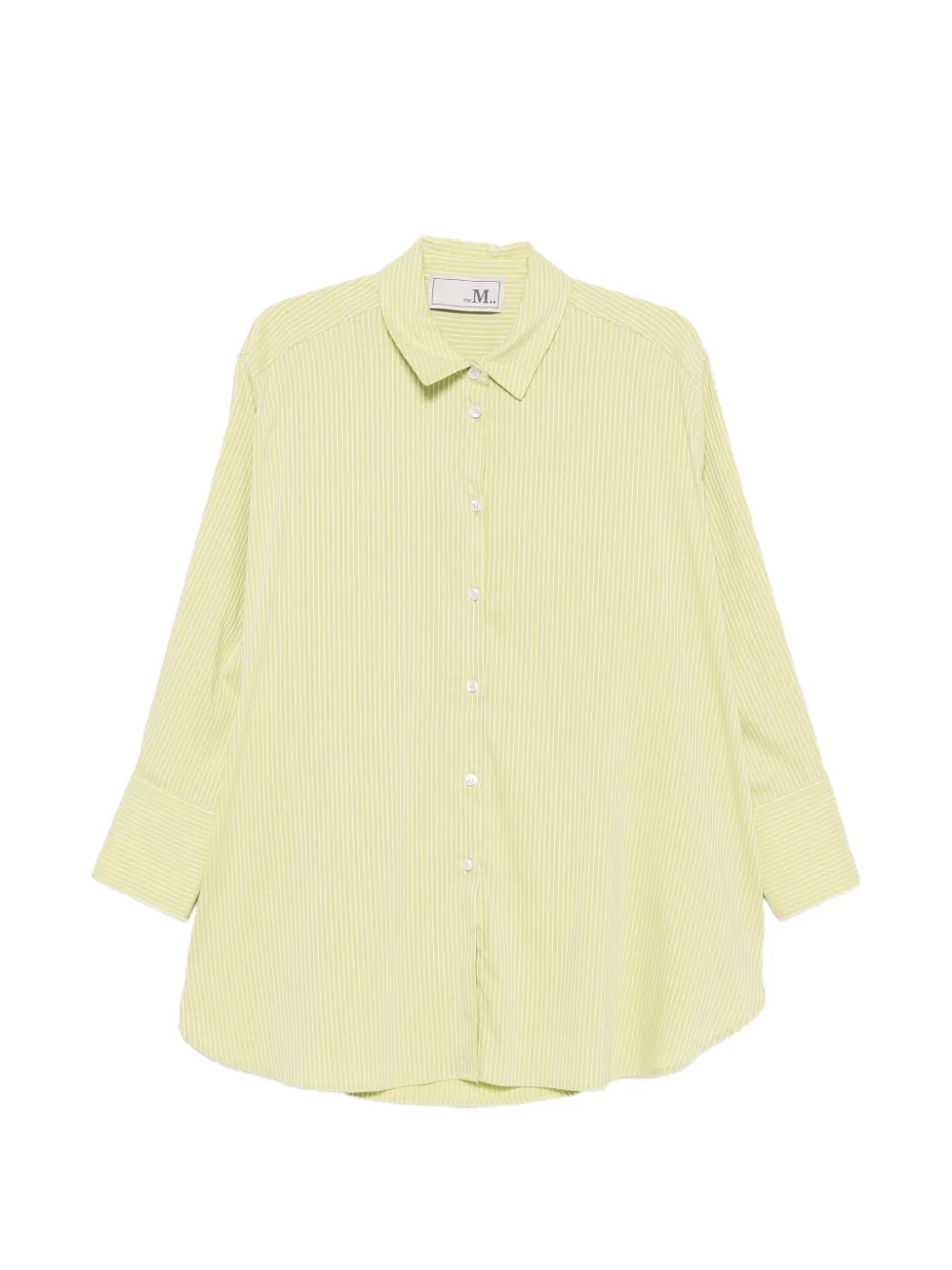 the M.. Peonia striped shirt - Verde