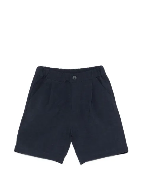 LALALU pleated elasticated-waistband shorts