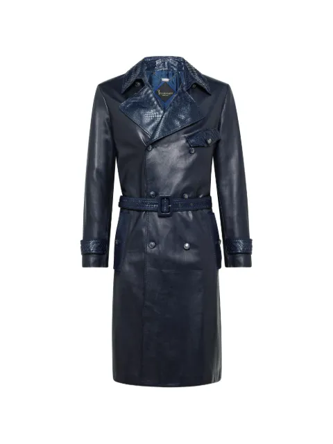 Billionaire python-leather double-breasted jacket