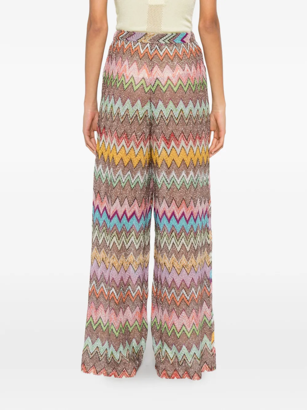 Missoni Broek met zigzagpatroon Beige