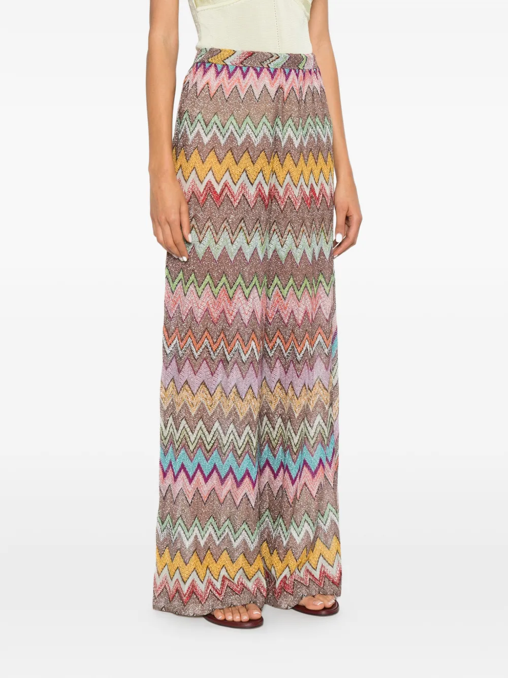 Missoni Broek met zigzagpatroon Beige