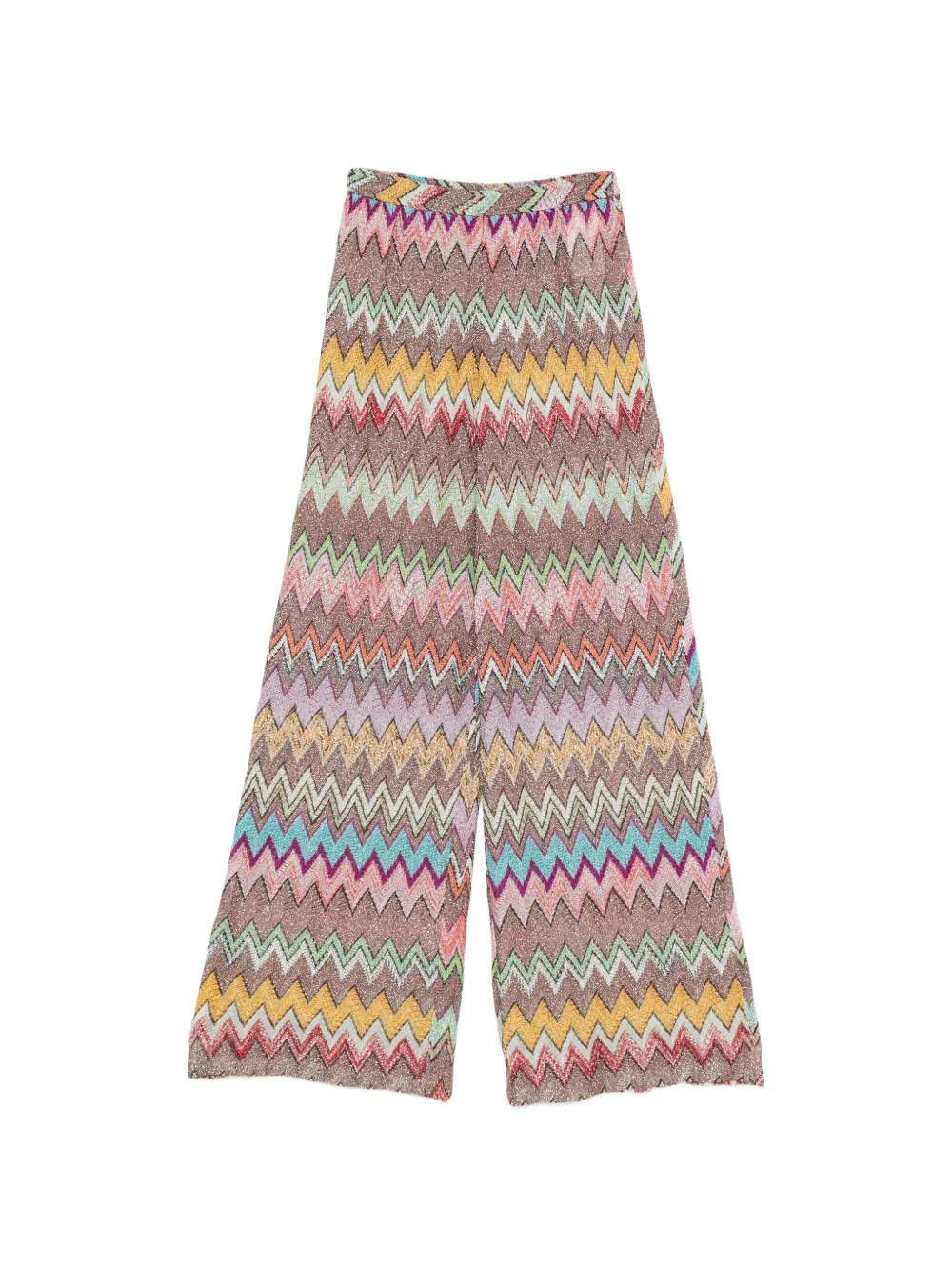 Missoni zigzag-knit trousers - Neutrals