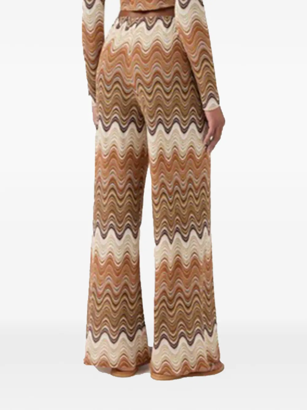 MC2 Saint Barth Amalia broek met zigzag patroon Bruin