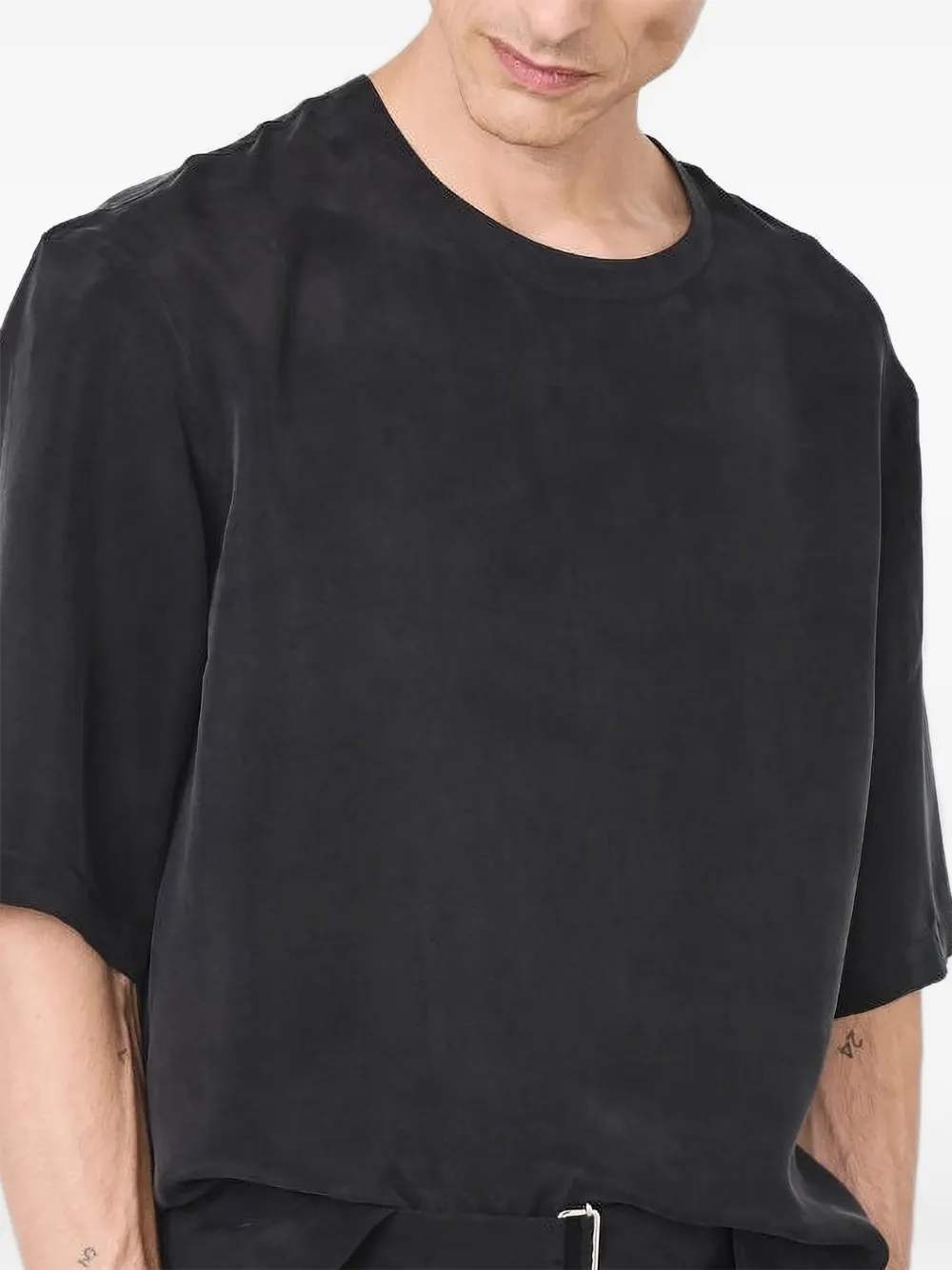 Maison Margiela T-shirt met ronde hals Zwart