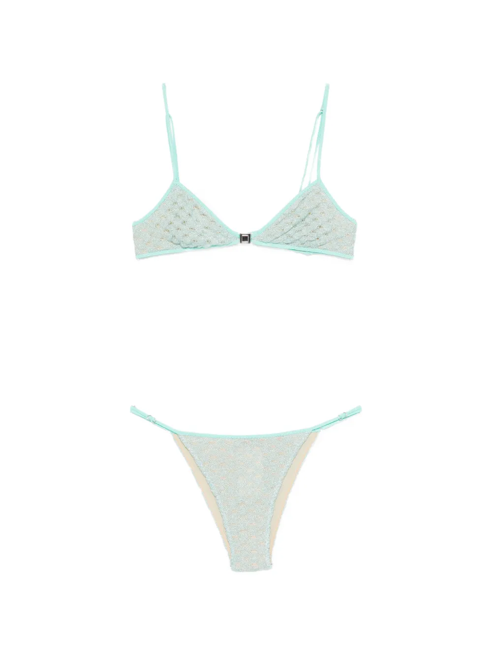 Missoni metallic-effect bikini - Blu