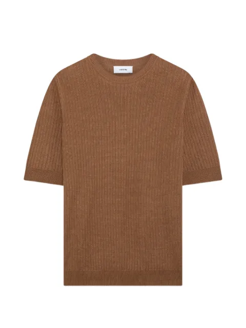 Lardini Camiseta de tricô canelado