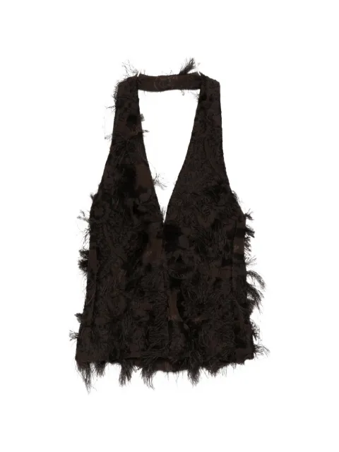 Séfr Anam fringed top