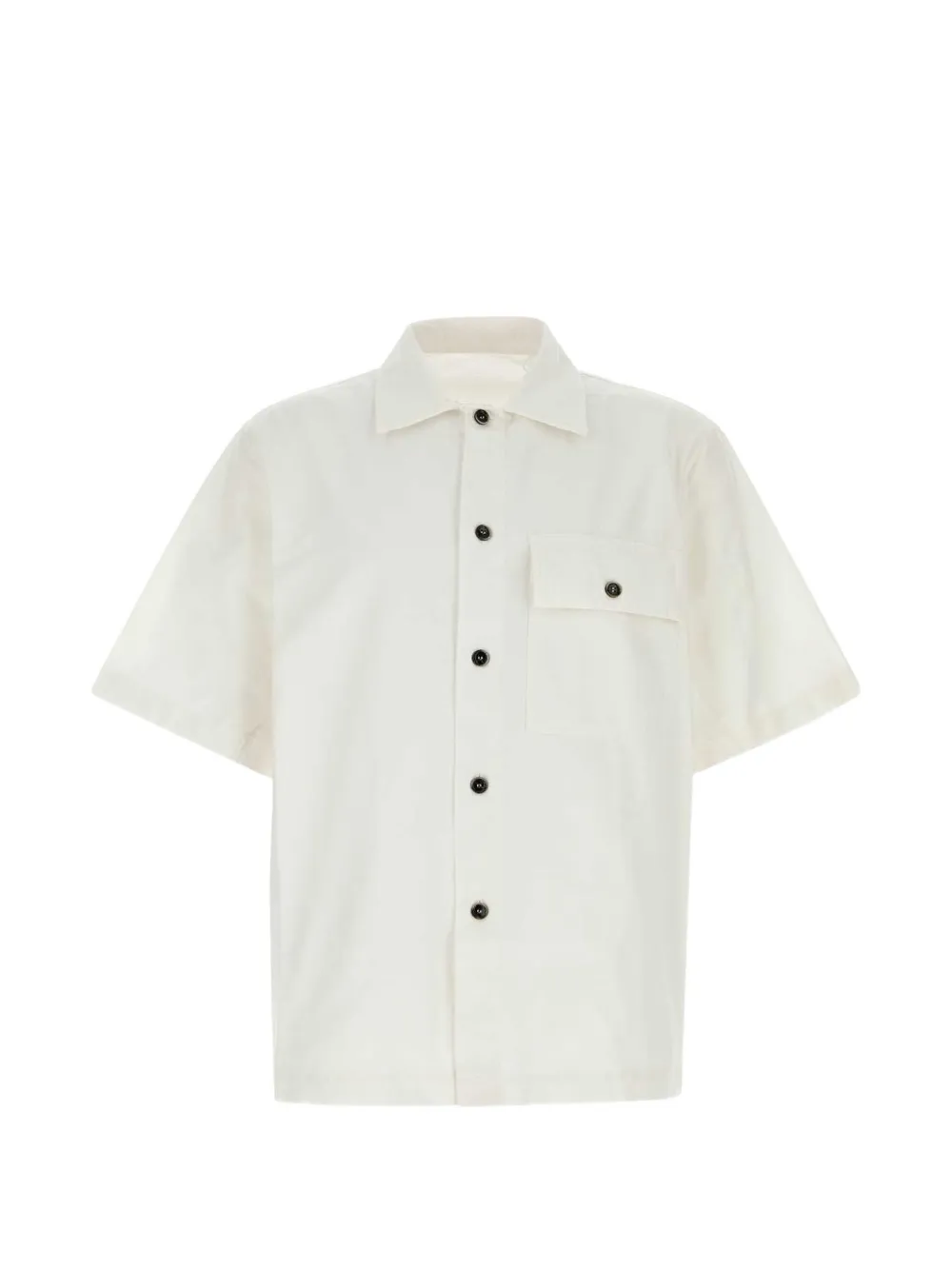 Nine In The Morning short-sleeve chest-pocket shirt - Bianco