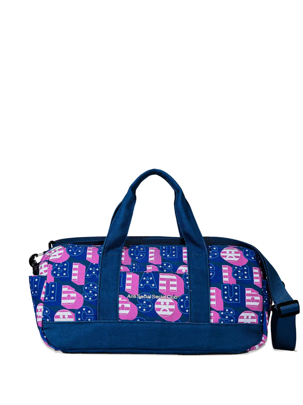 Anti Social Social Club Sign Me Up logo-print duffle bag - Blau
