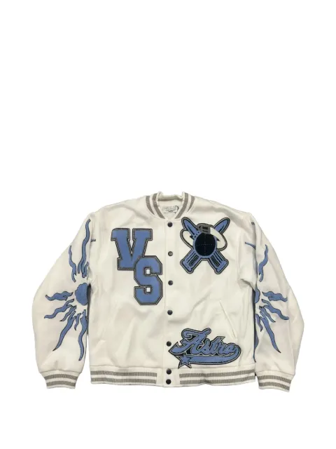 Vale patch-detail varsity jacket