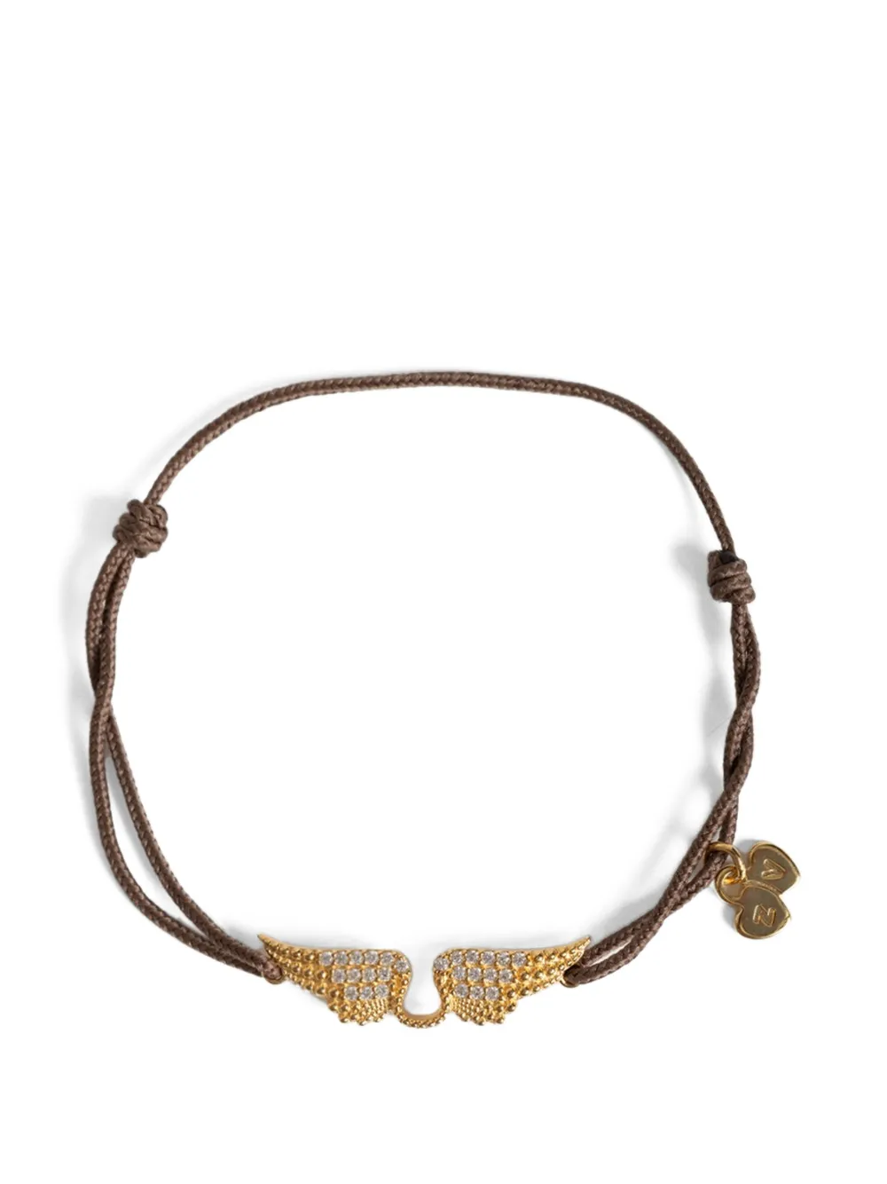 Zadig&Voltaire Wings crystal-embellished bracelet - Oro