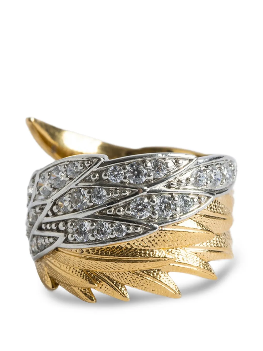 Zadig&Voltaire Anello Rock con cristalli - Oro