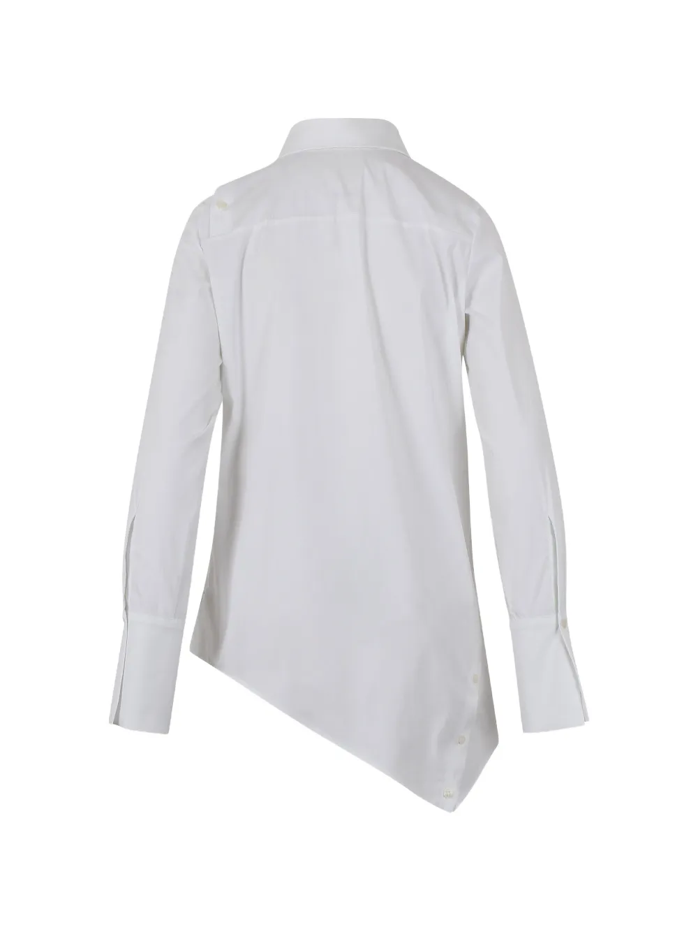  Balossa Camicia Con Orlo Asimmetrico - Bianco 