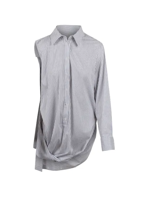 BALOSSA Jadore asymmetric striped shirt