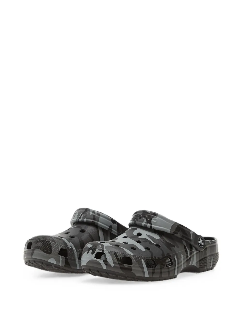 Crocs Classic camouflage-print clogs Zwart