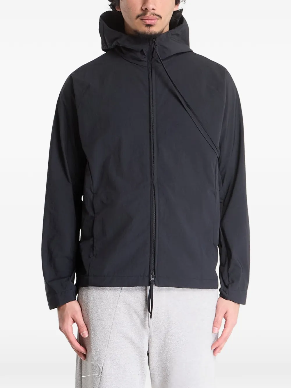 Post Archive Faction Jack met asymmetrische rits Zwart