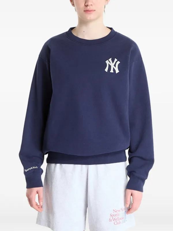 Sporty & Rich×NY Yankee スウェット Sporty & Rich Yankees Heritage Sweater | Blue | FARFETCH
