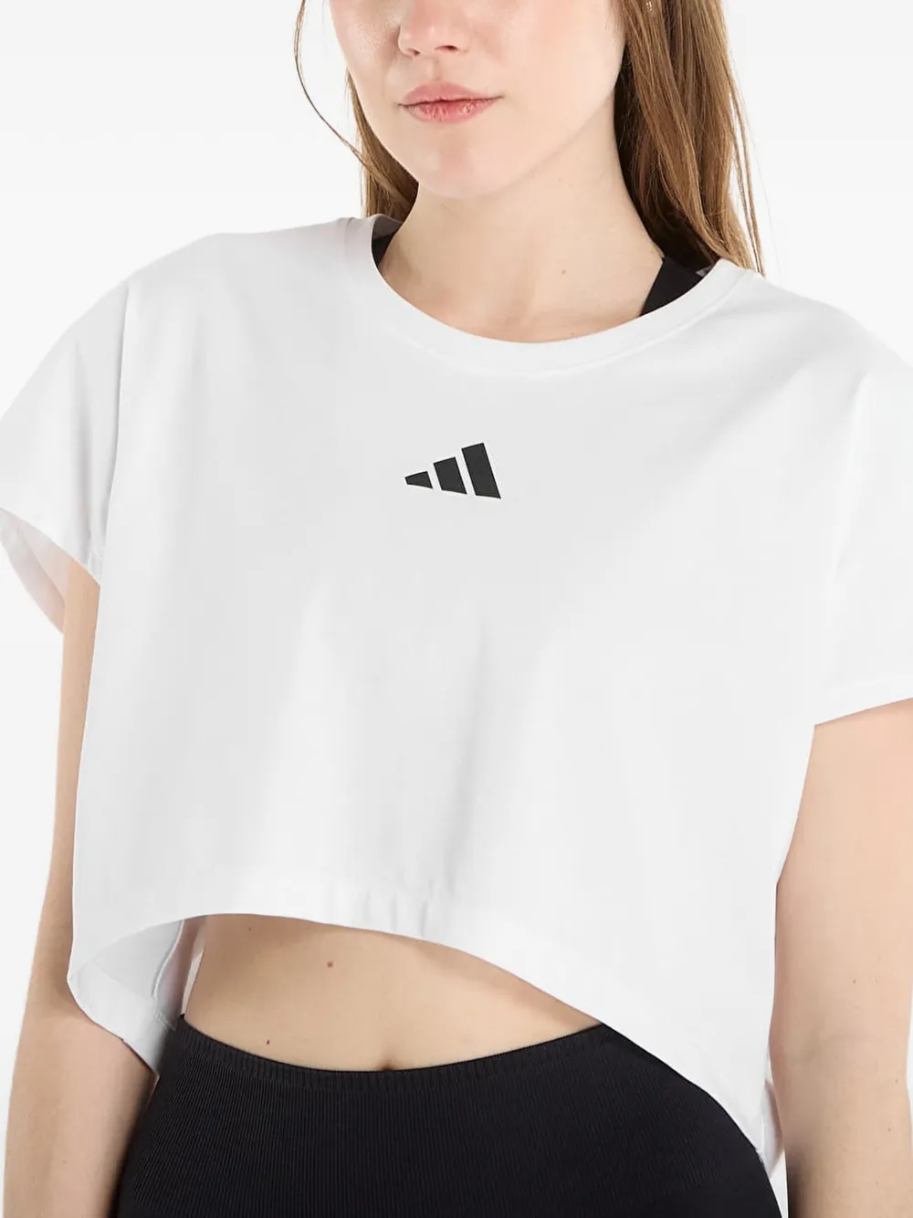 adidas T-shirt met logoprint Wit