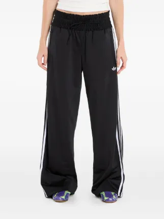 Adidas Smocked Firebird Track Pants | Black | FARFETCH
