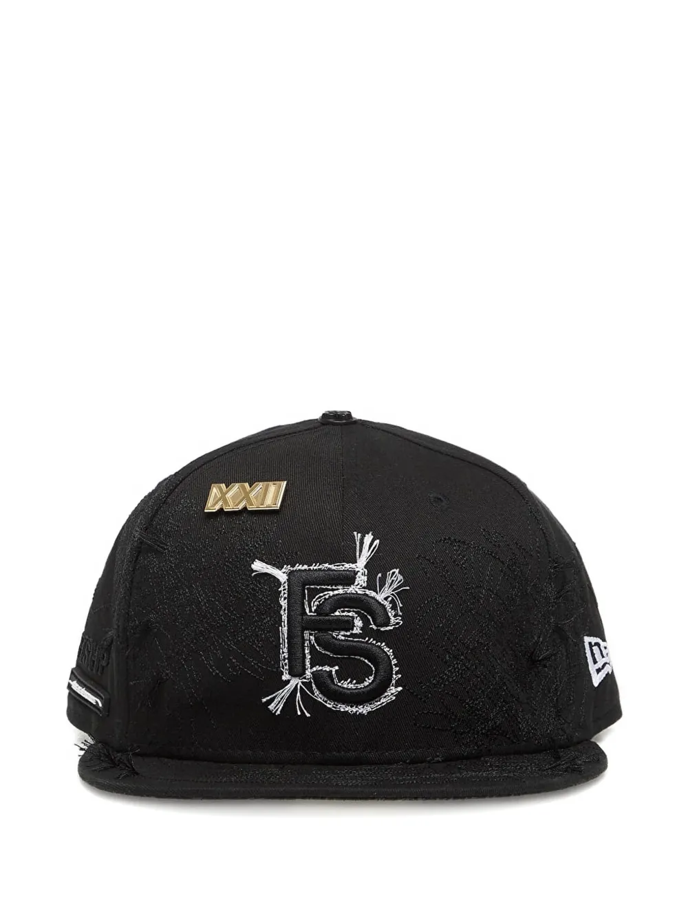 NEW ERA CAP x FTSHP 59FIFTY distressed cap - Nero