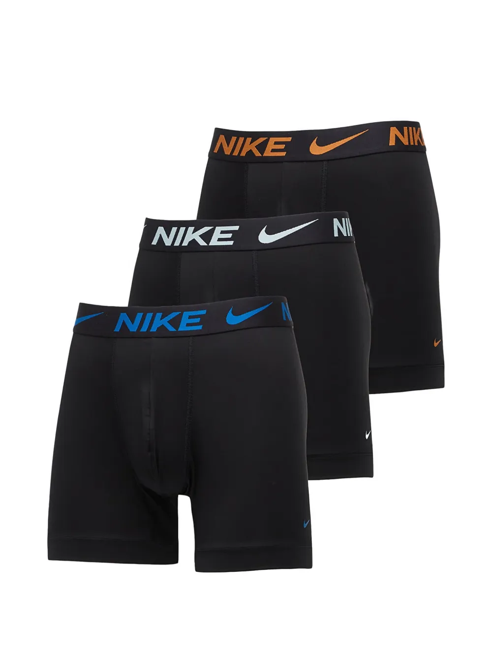 Nike Logo-waistband Boxers (set Of Three) In Black