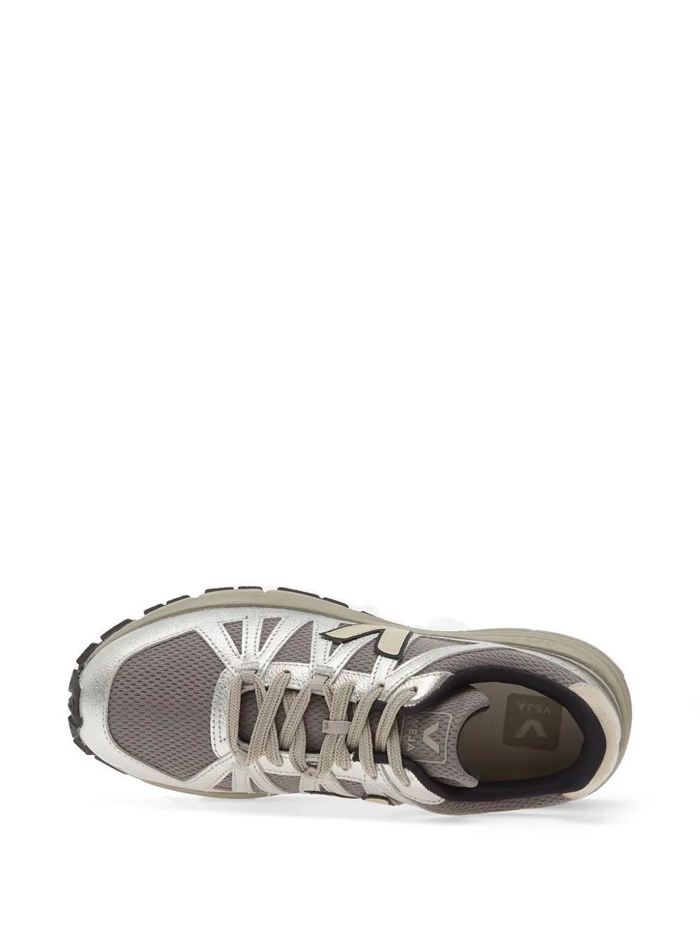 VEJA Salar metallic-effect sneakers Zilver