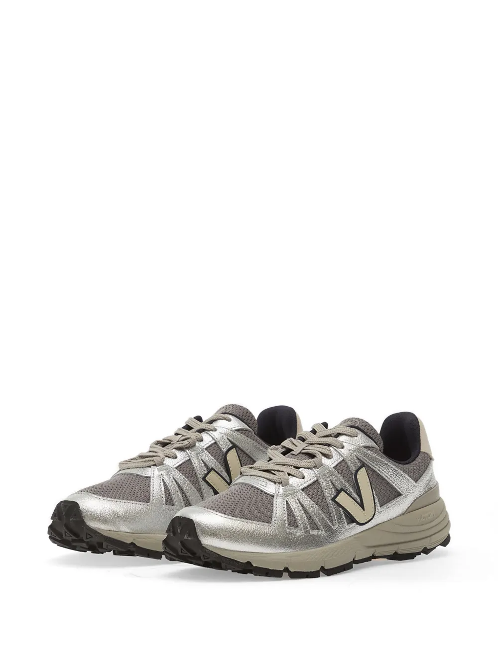 VEJA Salar metallic-effect sneakers Zilver