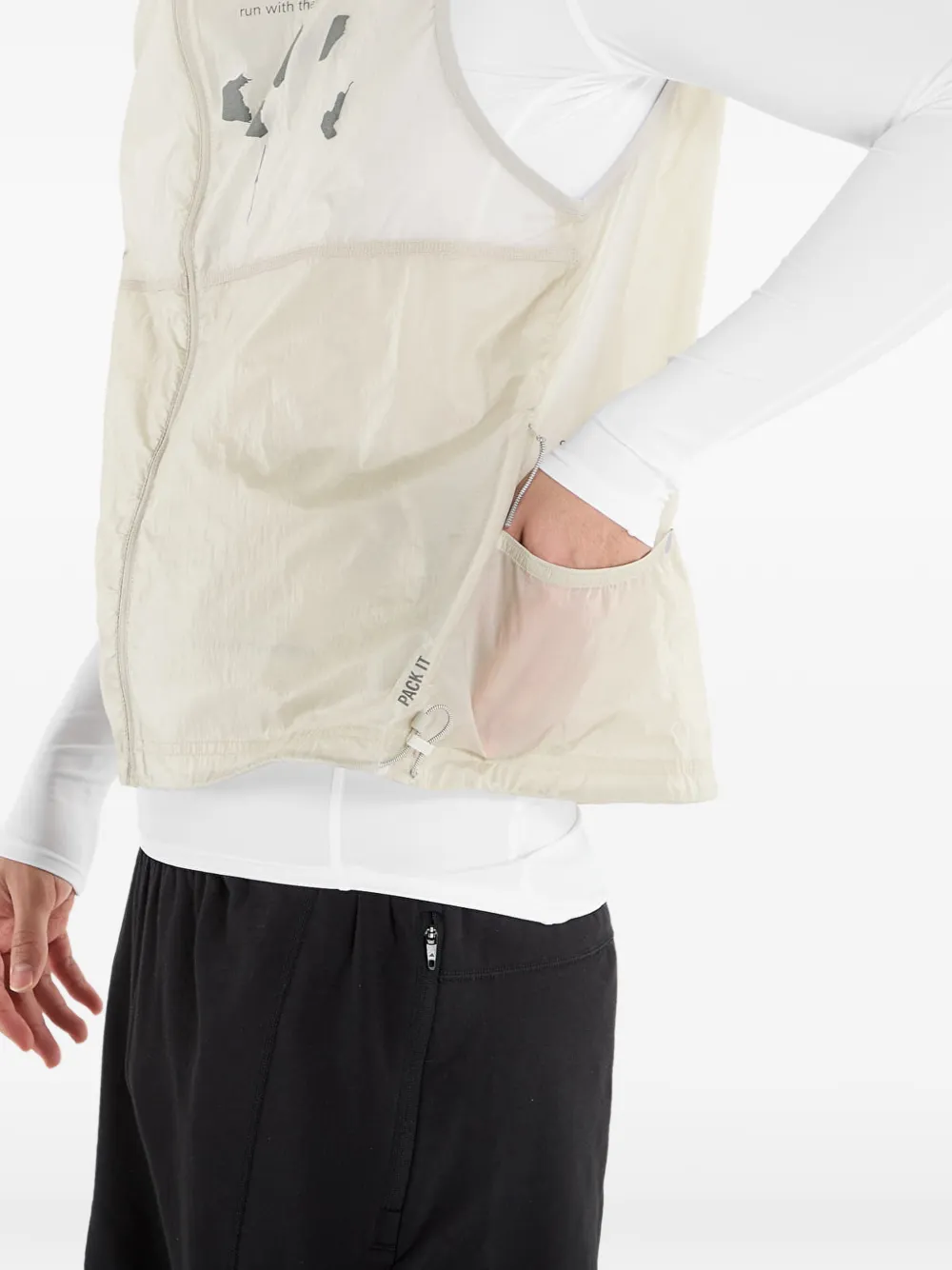 adidas Adi365 Hk hardloopbodywarmer Beige