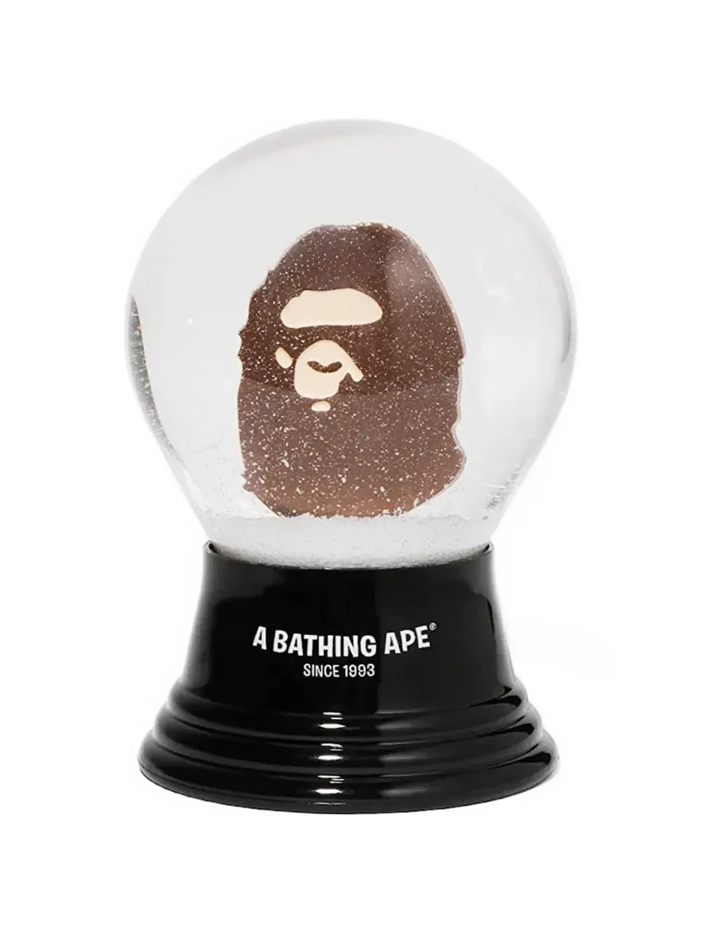 A BATHING APE® Ape Head snow globe - Marrone