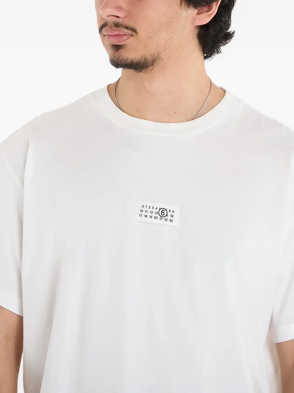 MM6 Maison Margiela T-shirt met logopatch Wit
