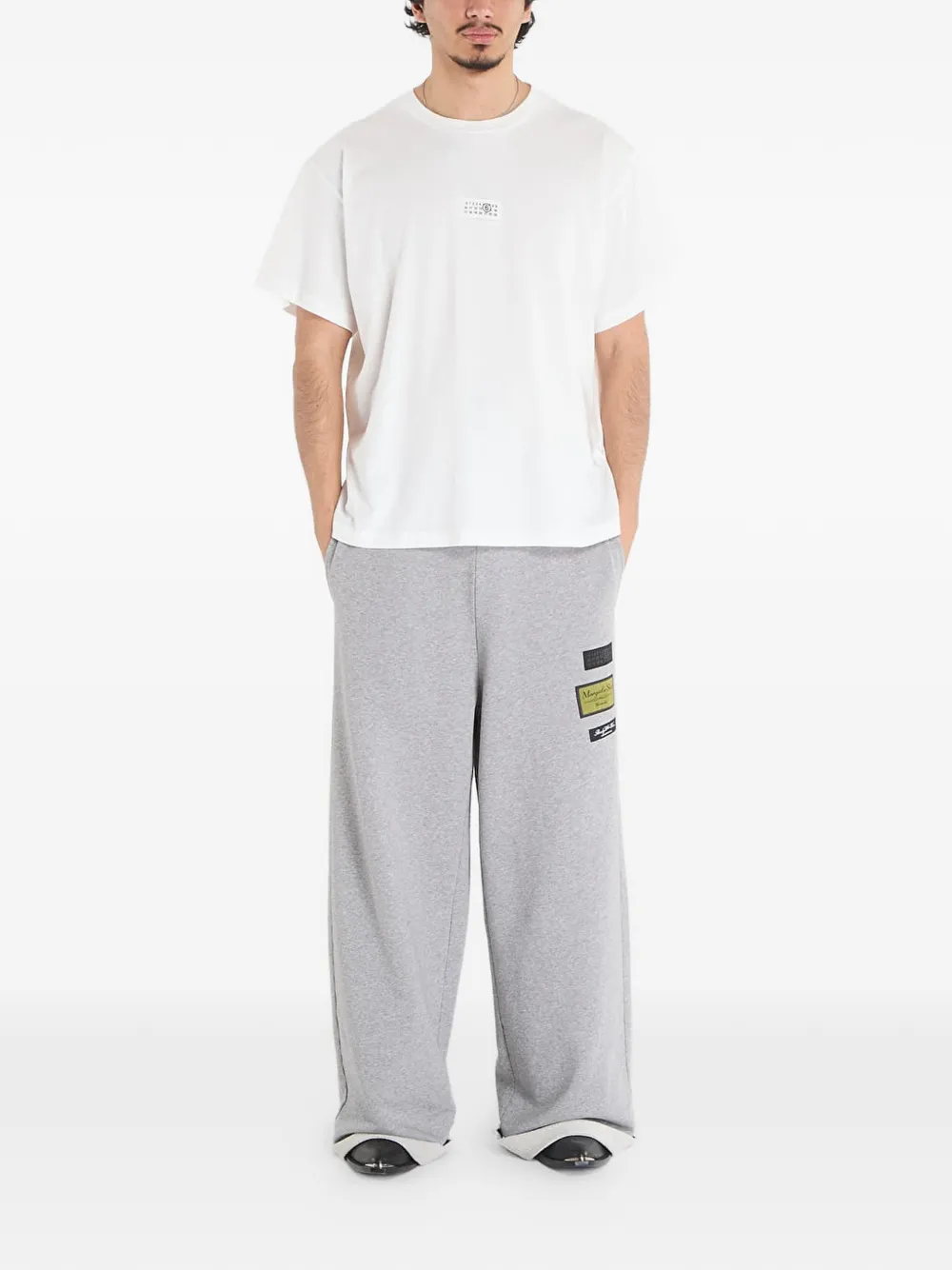 MM6 Maison Margiela T-shirt met logopatch Wit