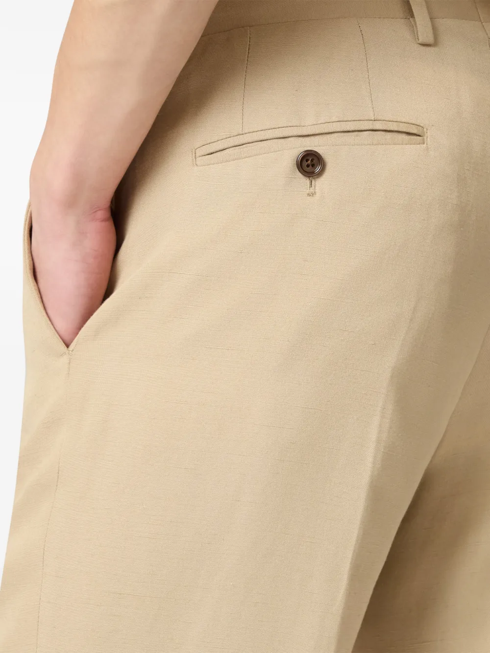 Lardini Broek met platte voorkant Beige