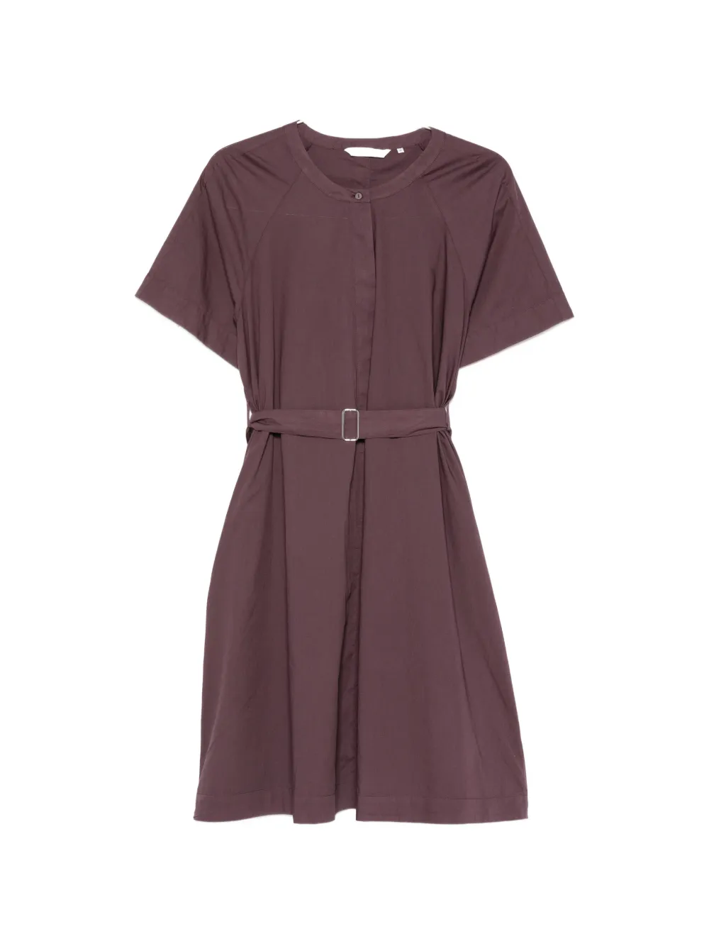 Xacus Marissa belted short-sleeve mini dress - Purple