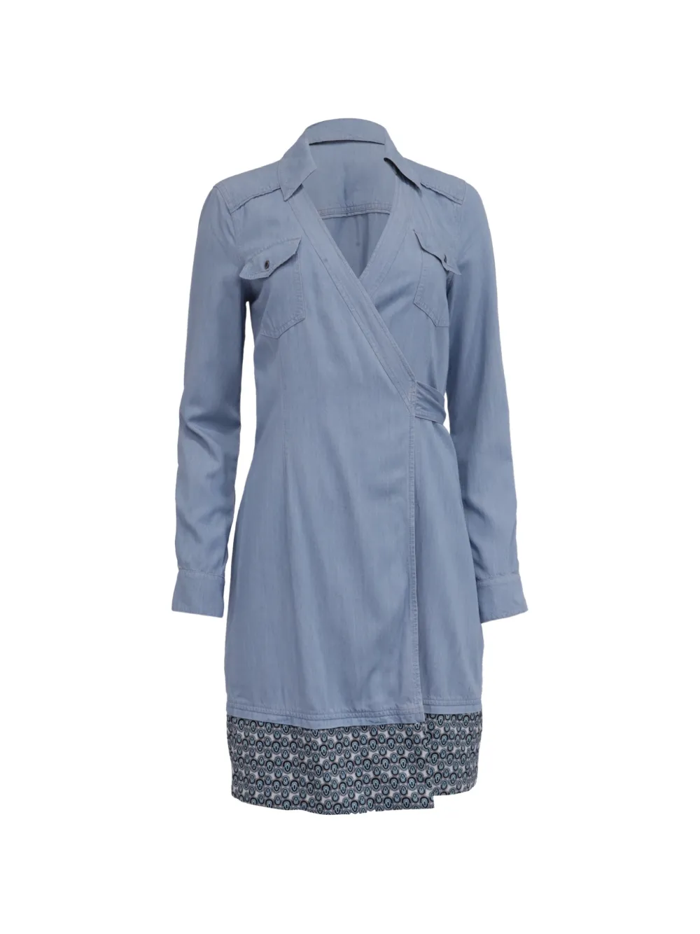 Diane Von Furstenberg Vintage Savion wrap dress - Blu
