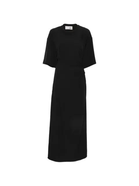 the M.. cut-out gathered midi dress